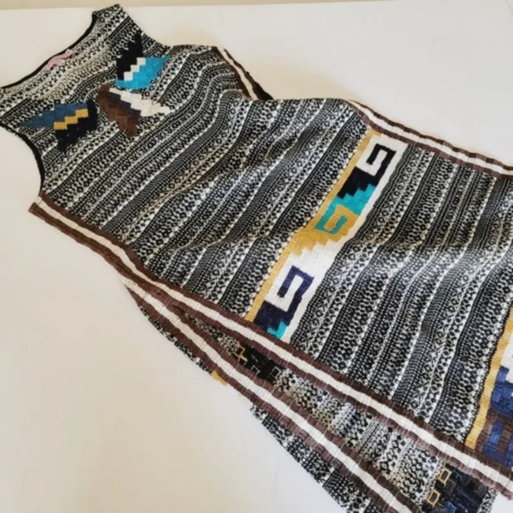 CALYPSO ST. BARTH - Tweed Embroidered Boho Tunic Size Small - Picture 13 of 13